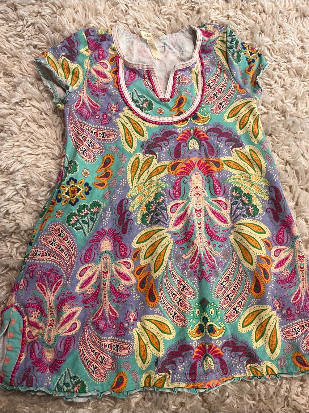 Matilda Jane Teal, Lavender & Fuchsia Paisley Tunic
